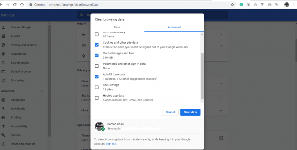 Clear Netflix Cookies