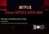 Error Code: m7111-1931-404