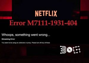 Error Code: m7111-1931-404