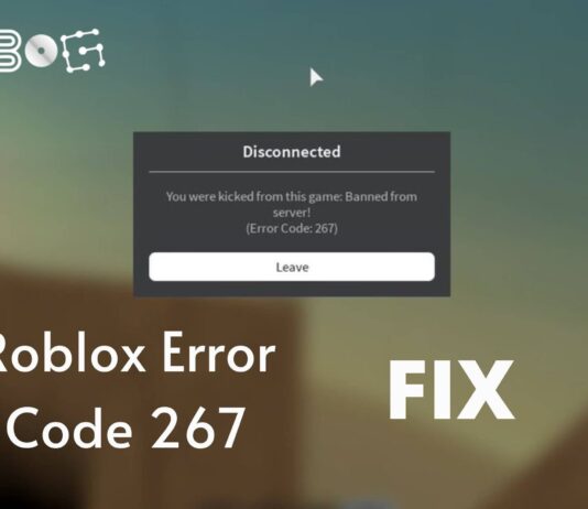 Kôd pogreške Roblox 267