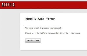 netflix site error