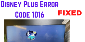 Disney Plus Error Code 1016