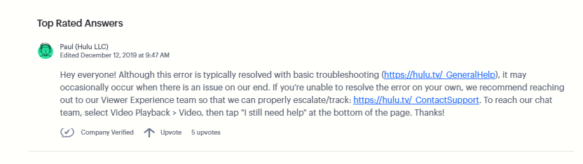 Why Does Hulu Error Code Dev-P 320 Occur?
