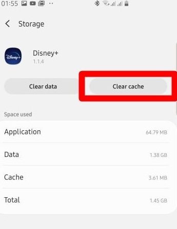 Clear Cache to fix Disney Error 1016