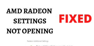RADEON SETTINGS NOT OPENING