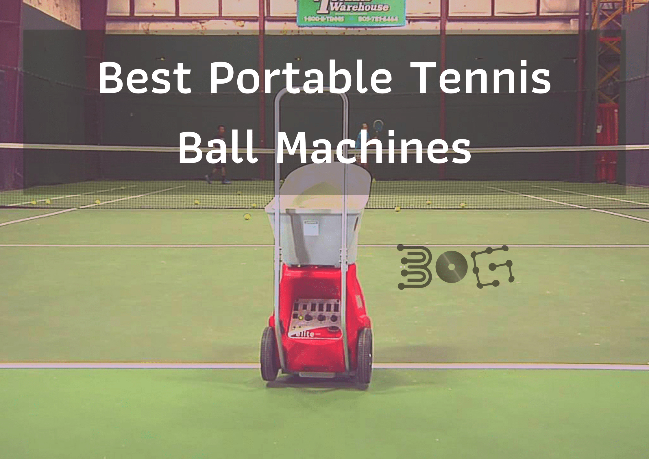 Portable Tennis Ball Machine Pitching Throwing Training Machine 150 Balls 6-8h 