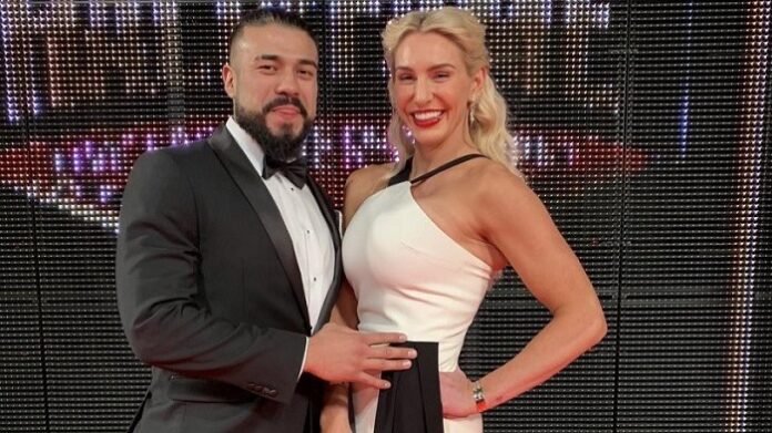 Andrade and Charlette Flair engaged