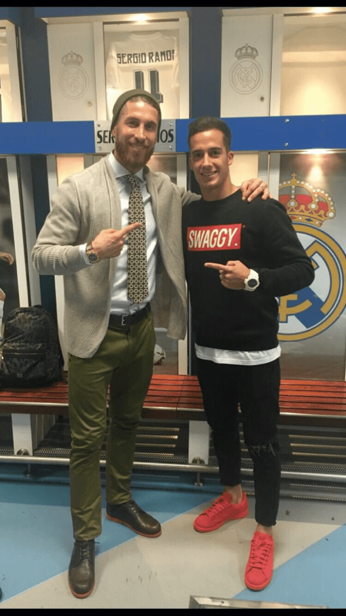 Lucas Vazquez and Sergio Ramos