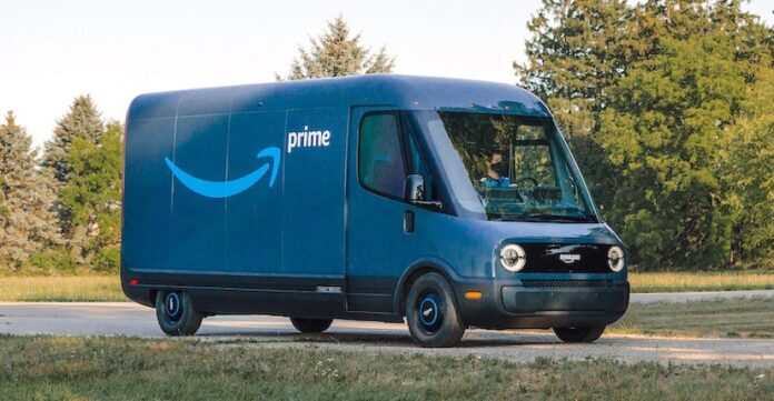 Amazon Tests Its Rivian Electric Van In California