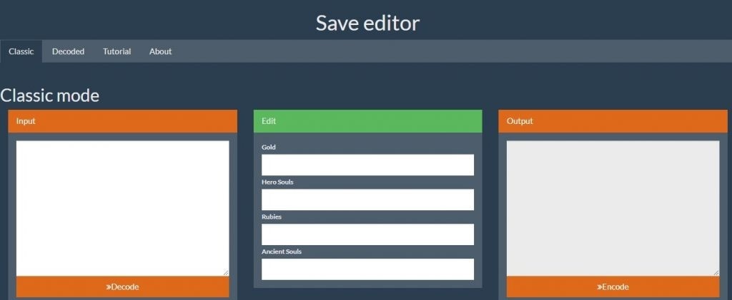 Save editor hack