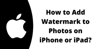 How to Add Watermark to Photos on iPhone or iPad