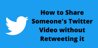 How to share someone's Twitter video without retweeting?