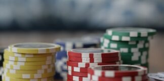 red and white round plastic containers