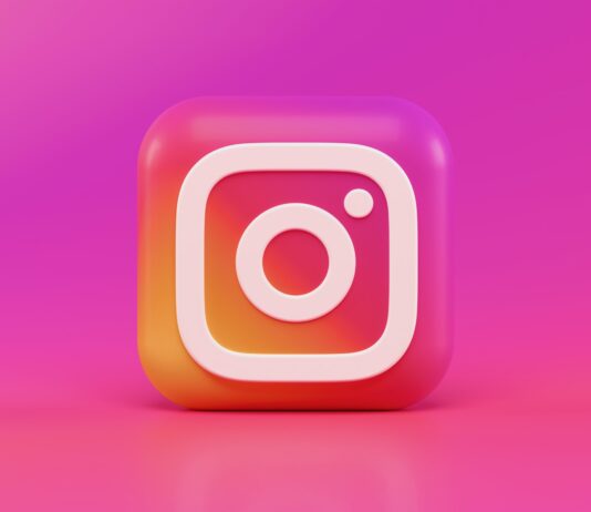 pink and white square illustration