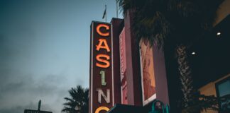 Casino marquee signage