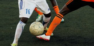 person playing soccer