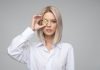 woman wearing white dress shirt