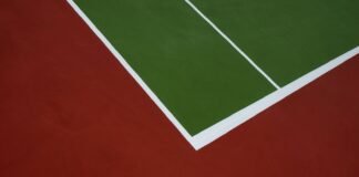 red white and green textile