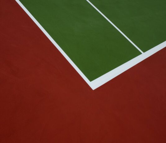 red white and green textile