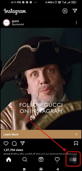 Logout of Instagram from Mobile