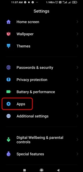 Force Stop the App