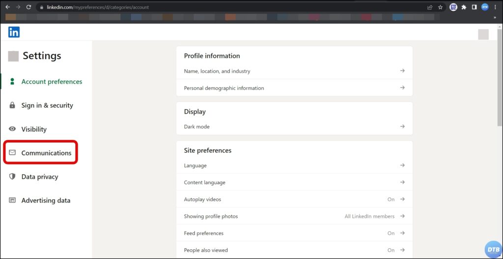 Disable InMail Messages