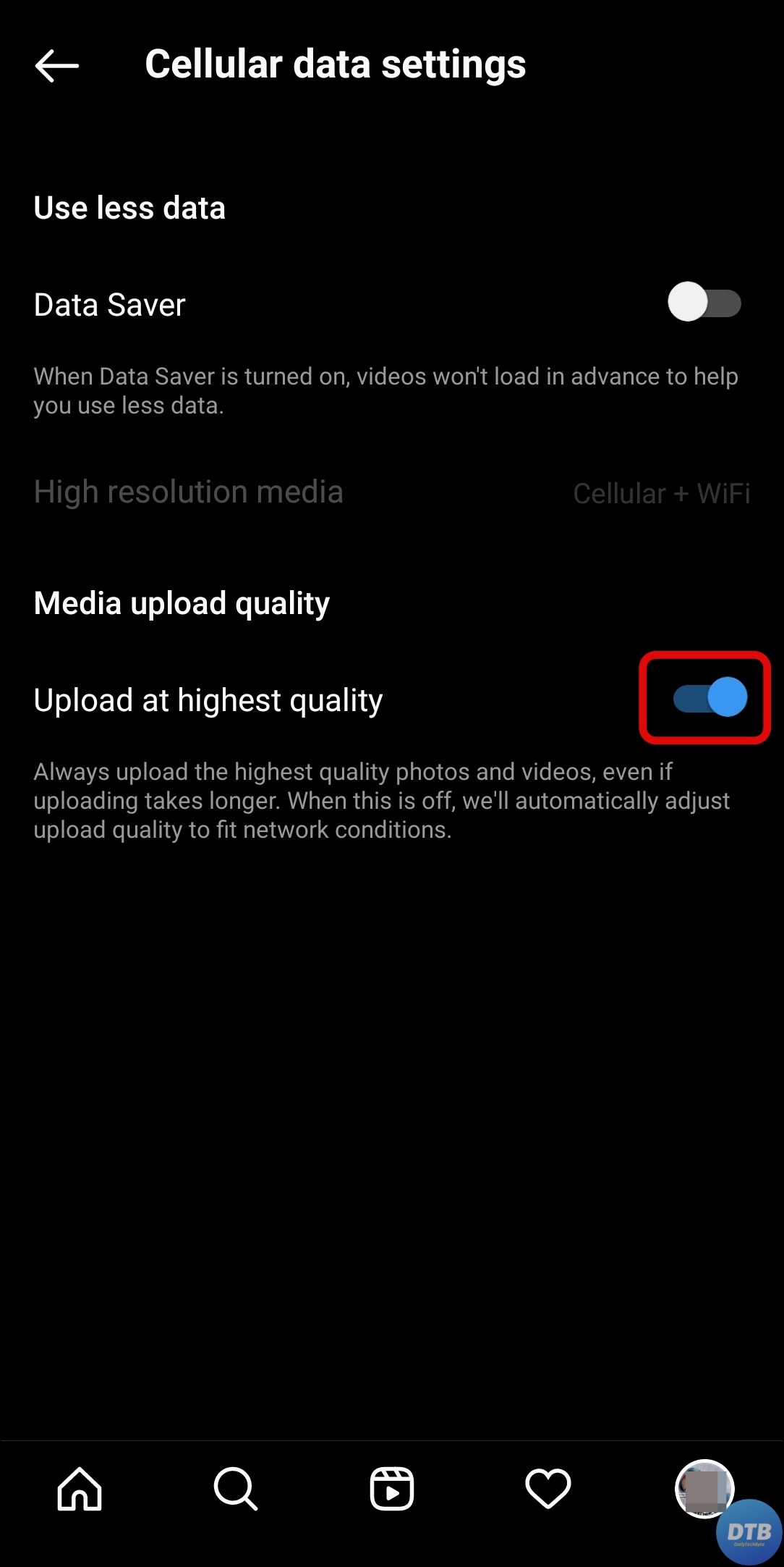 Enable High-Quality Media Uploads to Fix Blurry Video Uploads on Instagram