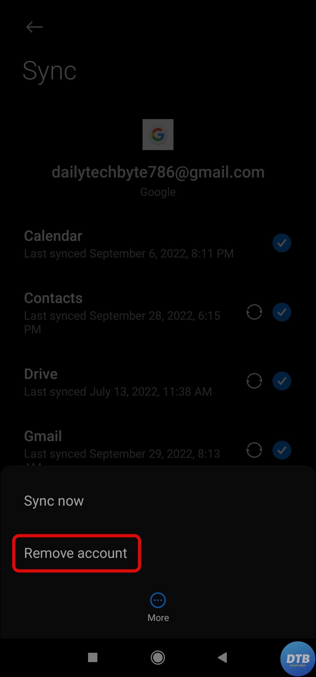 Sign out and Sign in again on Mobile