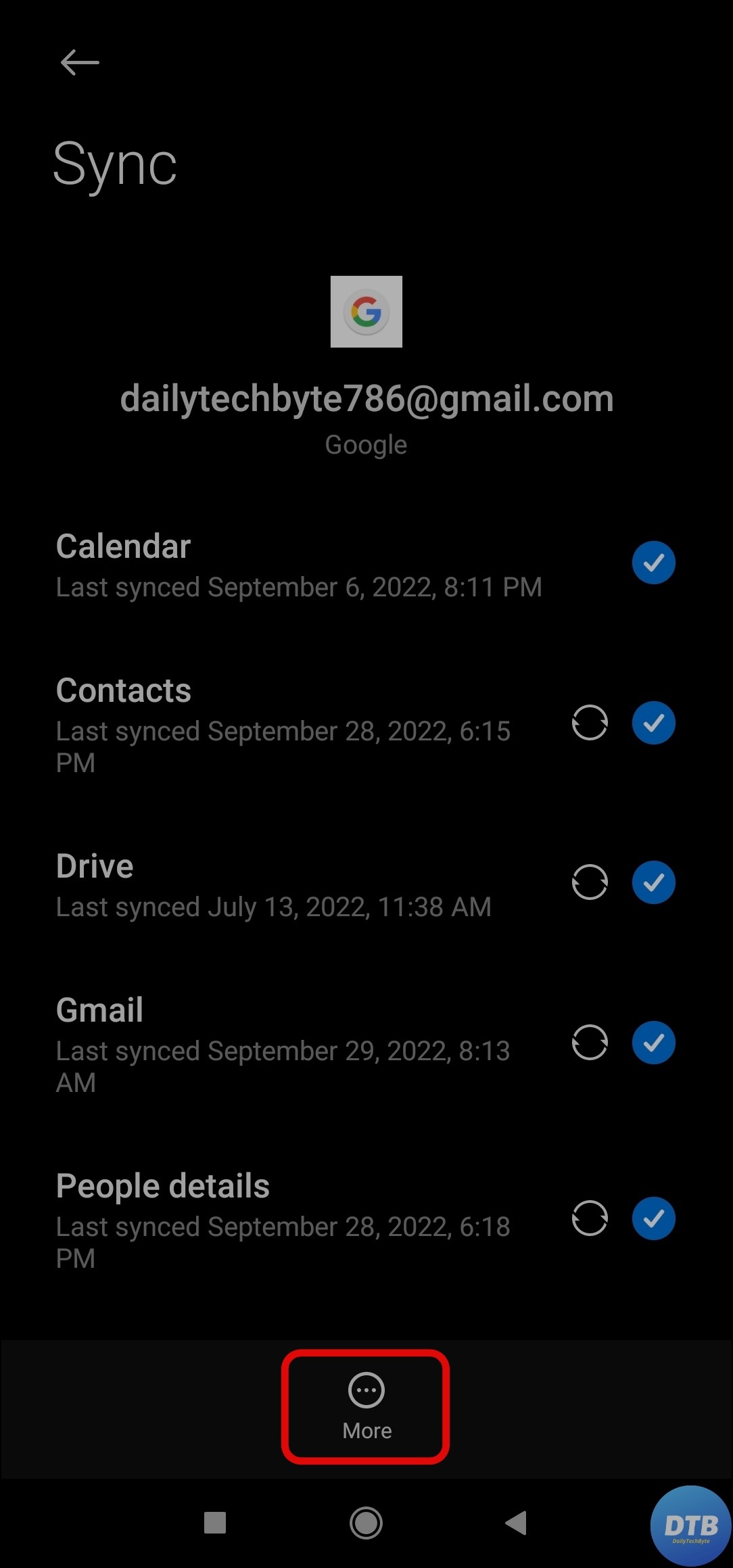 Sign out and Sign in again on Mobile