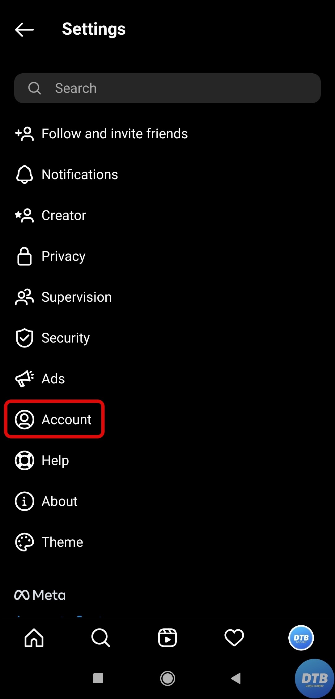 Switch Instagram Account Type
