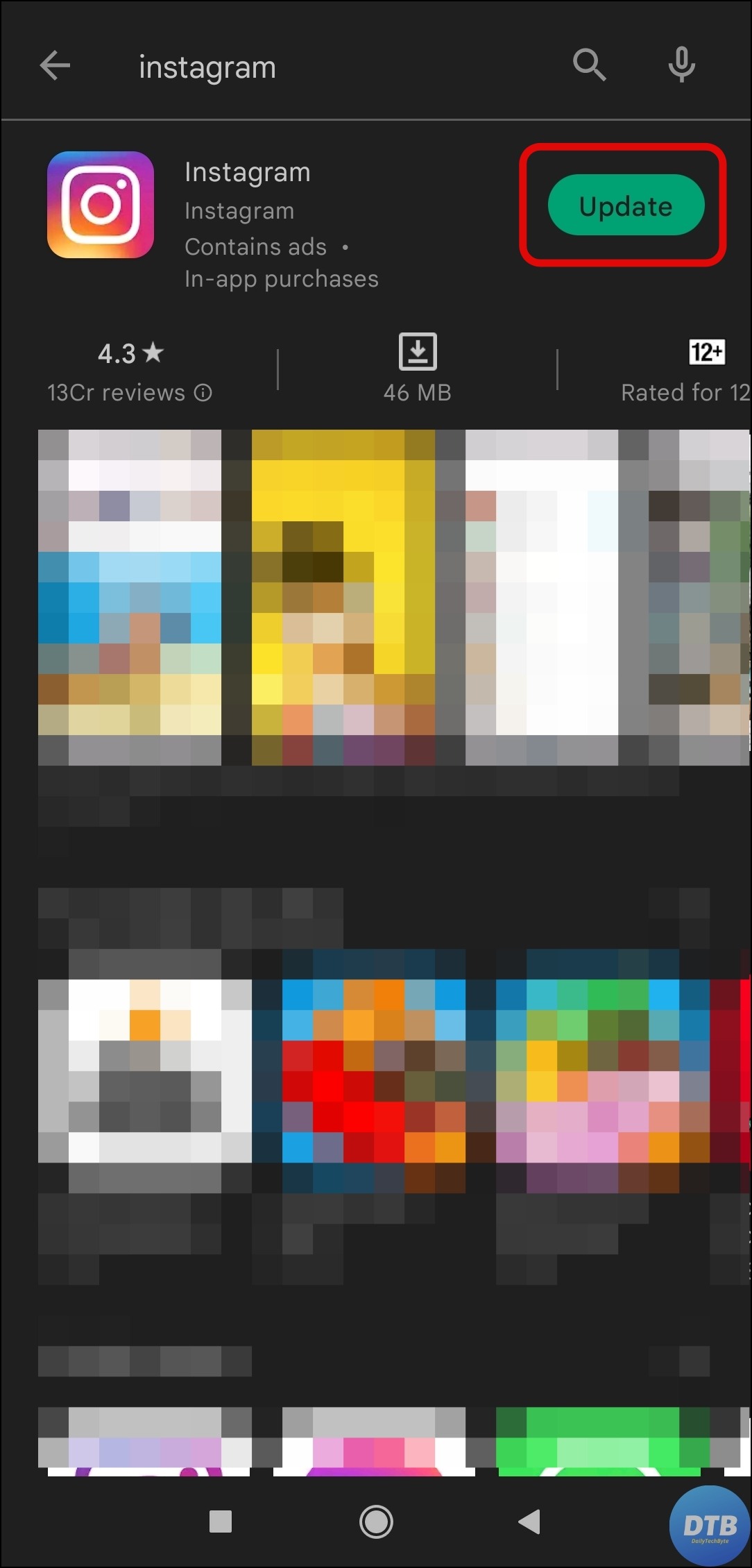 Update the Instagram App