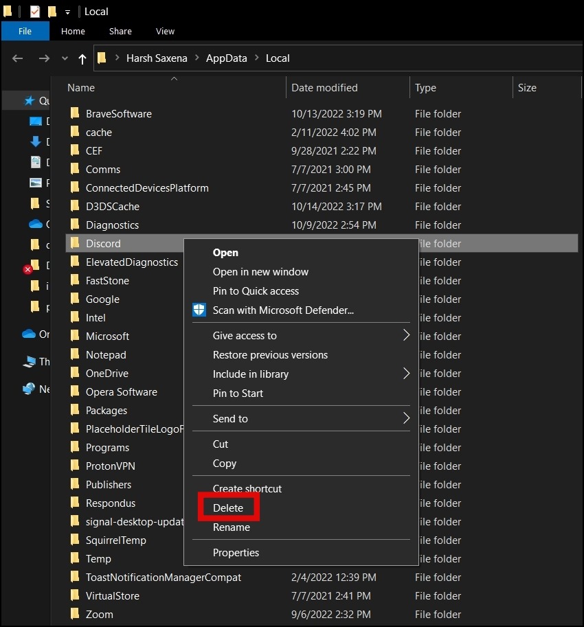 Delete Temp Files and Discord Files