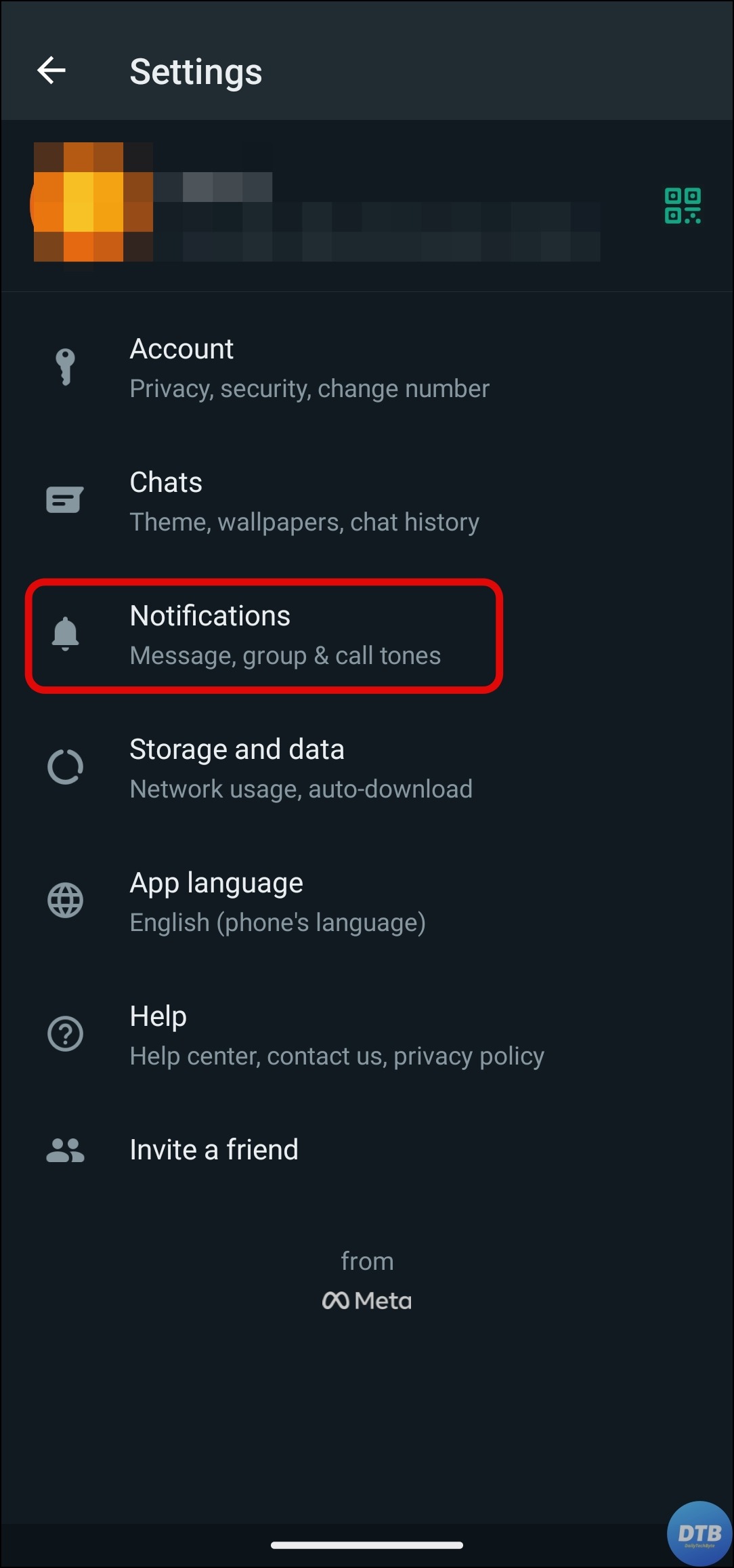 Reset Notification Settings on WhatsApp