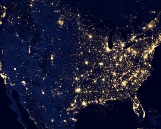 aerial photography of city during night time