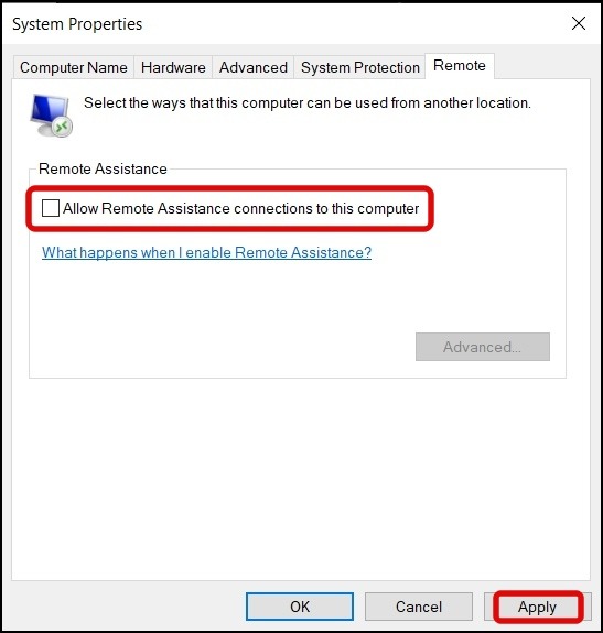 From System Properties
