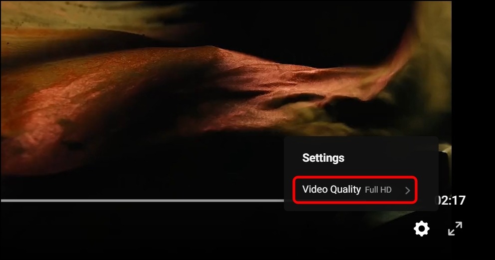 Change Video Quality for a Particular Video