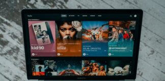 macbook pro on white table