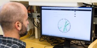 man working on computer