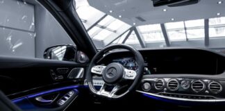 black and gray bmw car interior