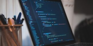 turned on laptop computer