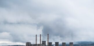 industrial power plant skyline