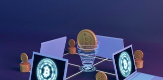 Free photo 3d cryptocurrency rendering design