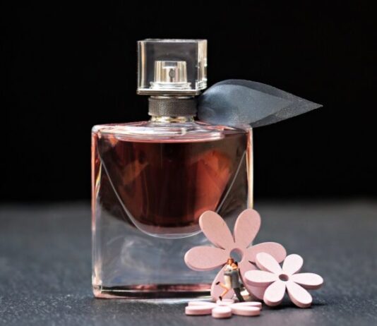 perfume, flacon, glass bottle