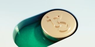 a can of soda sitting on top of a green container