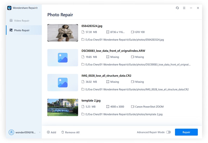 repair damaged jpeg file