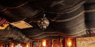 people sitting on chairs inside restaurant