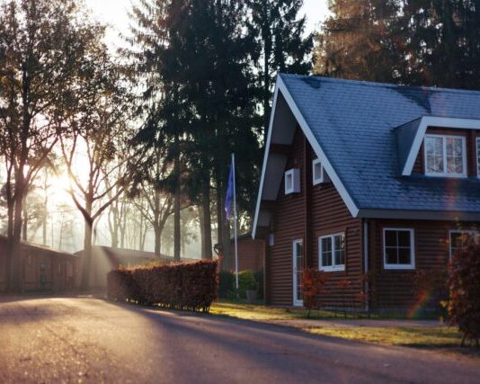 brown and red house near trees