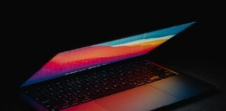 black and silver laptop computer