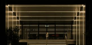 grayscale photo of a building