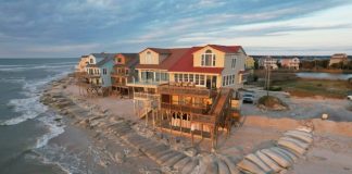 a house on a rocky beach